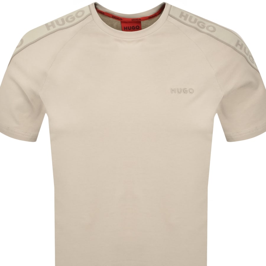 Image number 3 for HUGO Liam T Shirt Beige