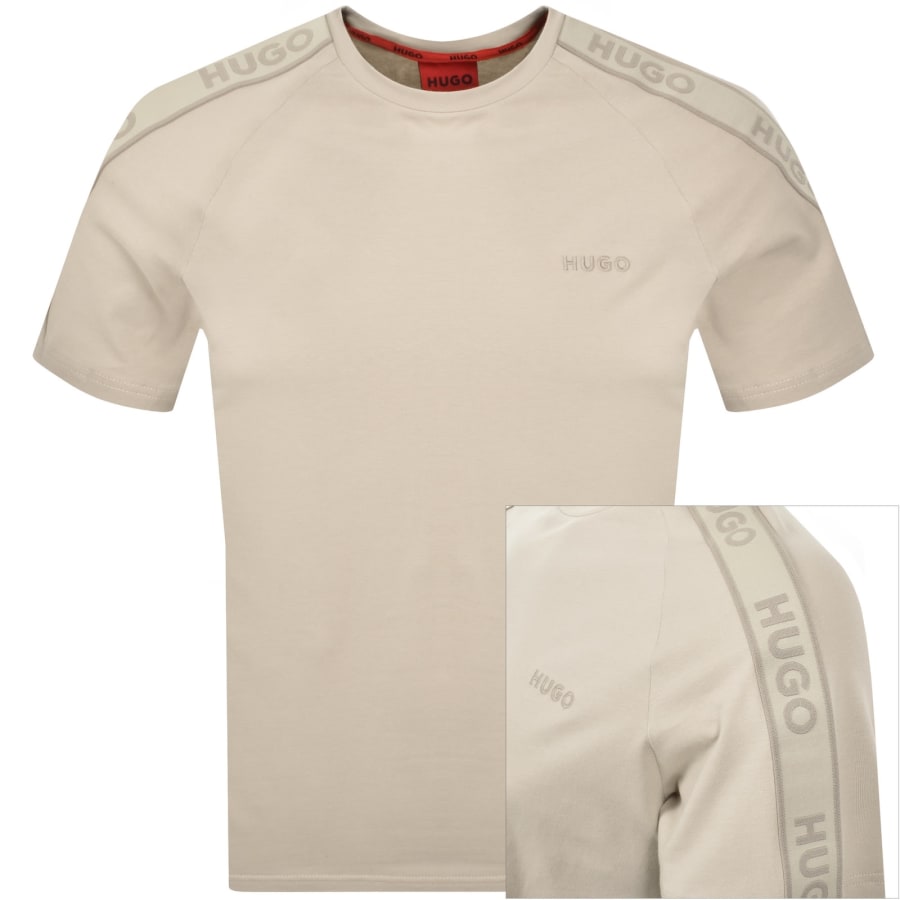 Image number 1 for HUGO Liam T Shirt Beige