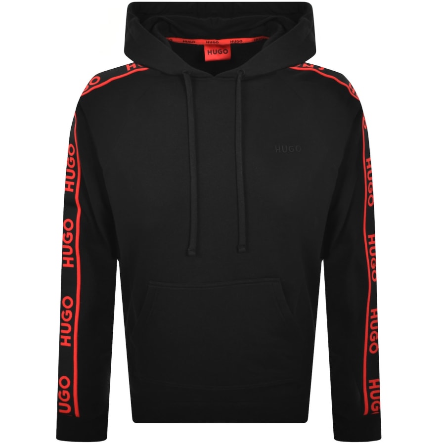 Image number 2 for HUGO Liam Hoodie Black