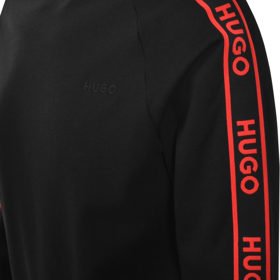 Image number 5 for HUGO Liam Hoodie Black