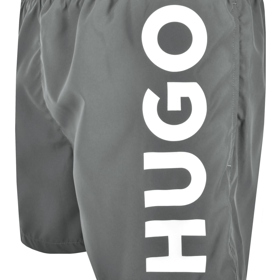 Image number 3 for HUGO ABAS Swim Shorts Grey
