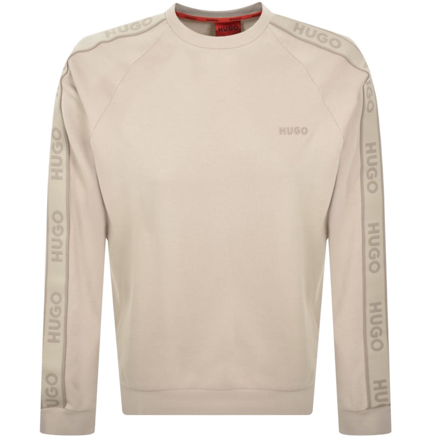 Image number 2 for HUGO Liam Sweatshirt Beige