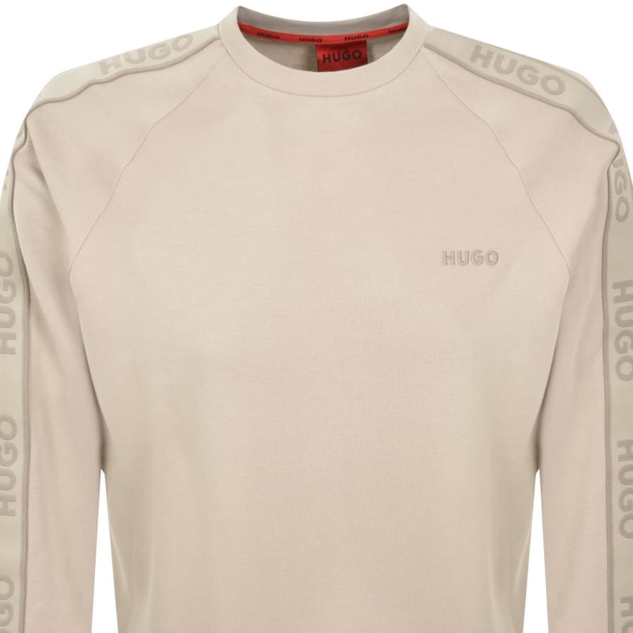 Image number 3 for HUGO Liam Sweatshirt Beige