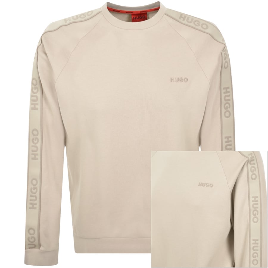 Image number 1 for HUGO Liam Sweatshirt Beige