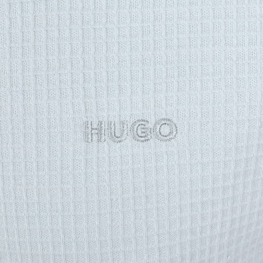 Image number 3 for HUGO Austin Waffle T Shirt Grey