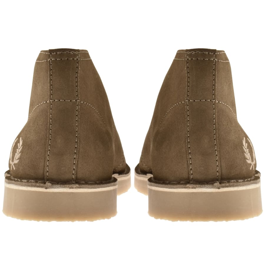Image number 2 for Fred Perry Hawley Suede Shoes Brown