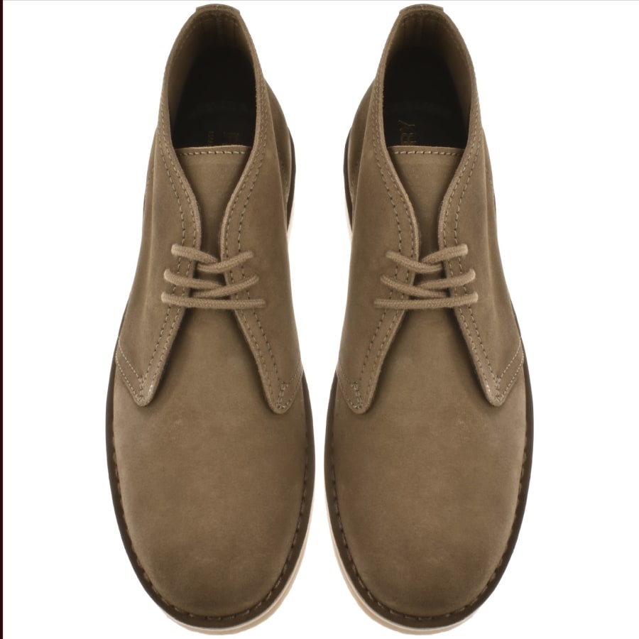 Image number 3 for Fred Perry Hawley Suede Shoes Brown