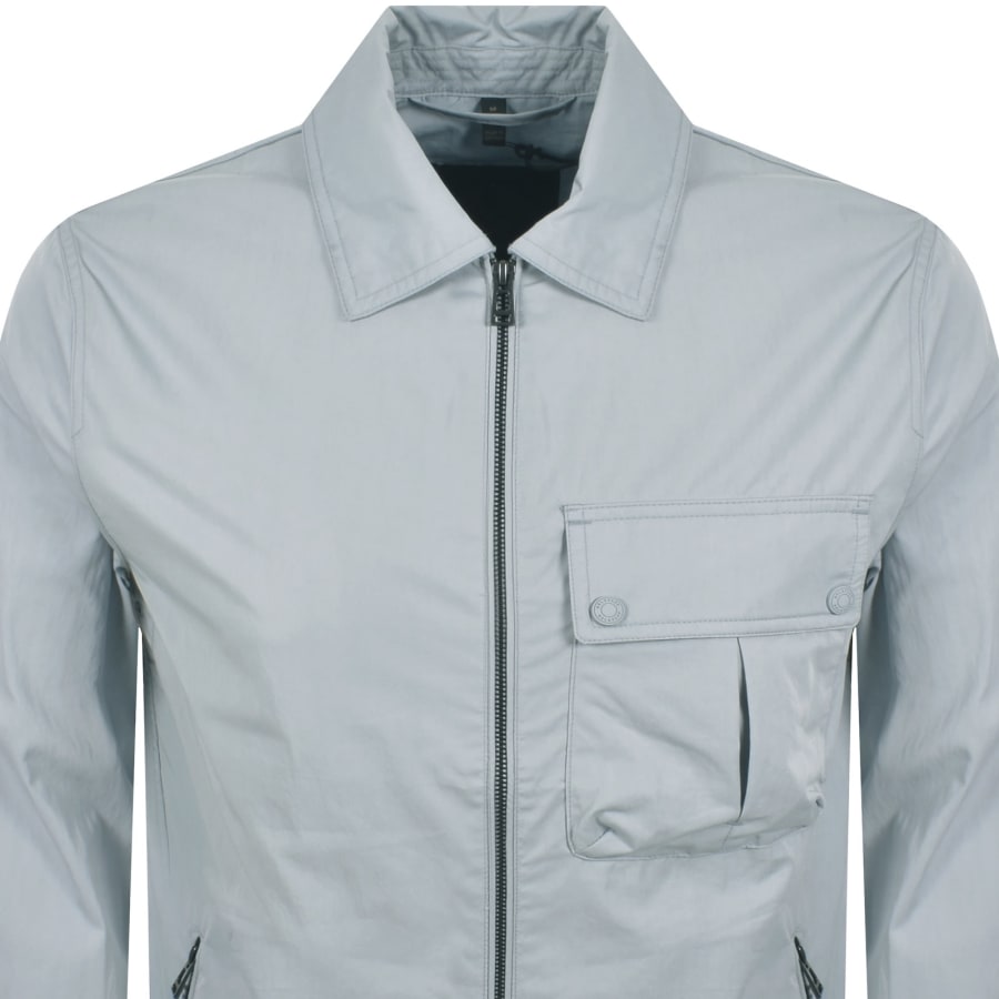 Image number 3 for Belstaff Drome Overshirt Quarry Blue