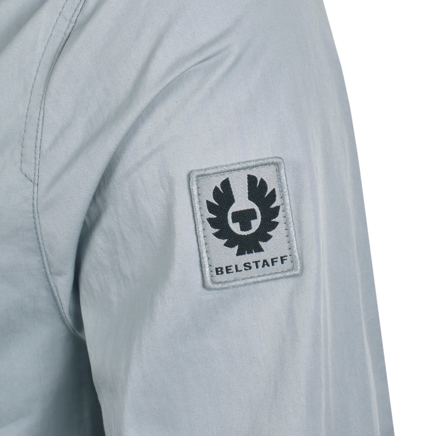 Image number 4 for Belstaff Drome Overshirt Quarry Blue