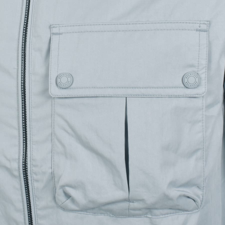 Image number 5 for Belstaff Drome Overshirt Quarry Blue