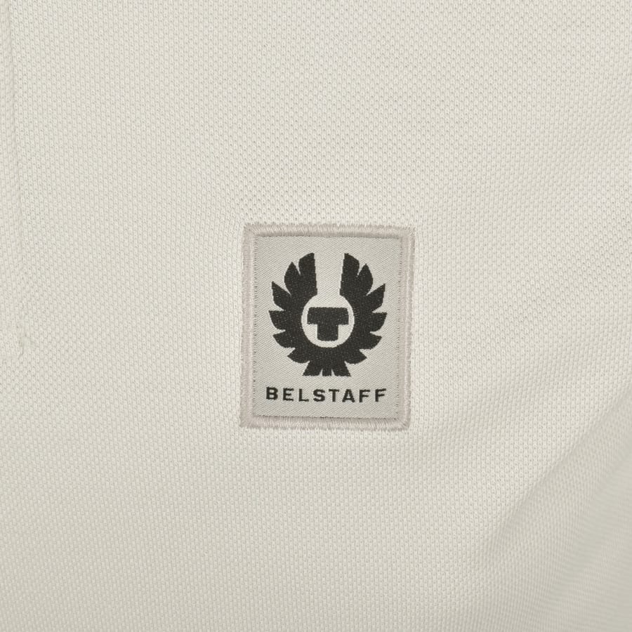 Image number 3 for Belstaff Short Sleeve Polo T Shirt Silver Birch