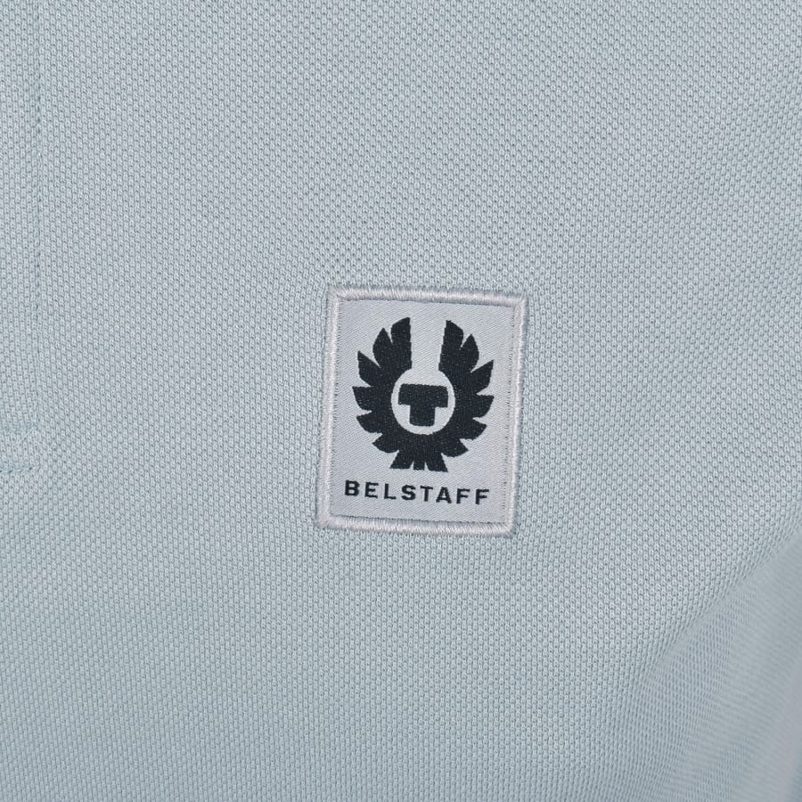 Image number 3 for Belstaff Short Sleeve Polo T Shirt Blue