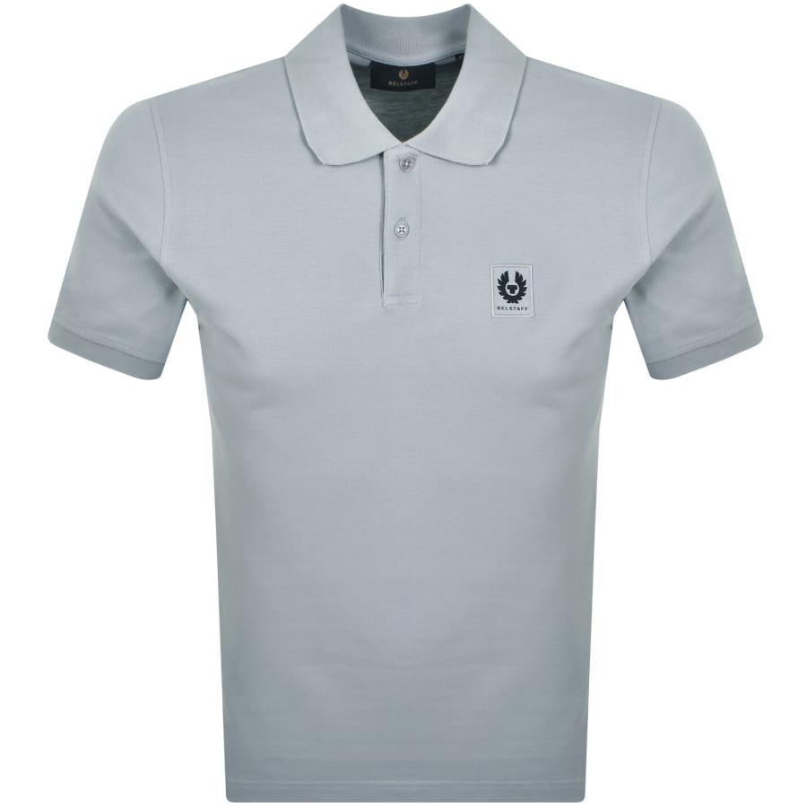 Image number 1 for Belstaff Short Sleeve Polo T Shirt Blue