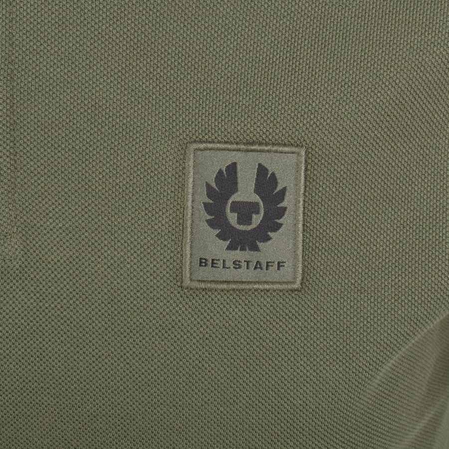 Image number 3 for Belstaff Short Sleeve Polo T Shirt Green