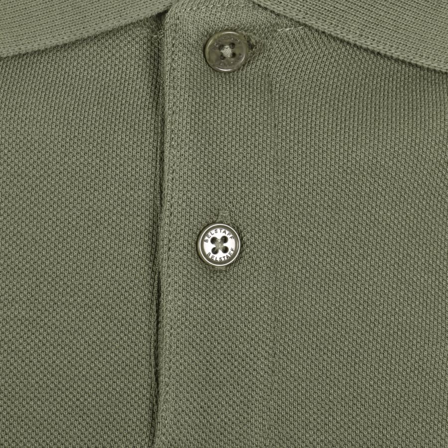 Image number 4 for Belstaff Short Sleeve Polo T Shirt Green