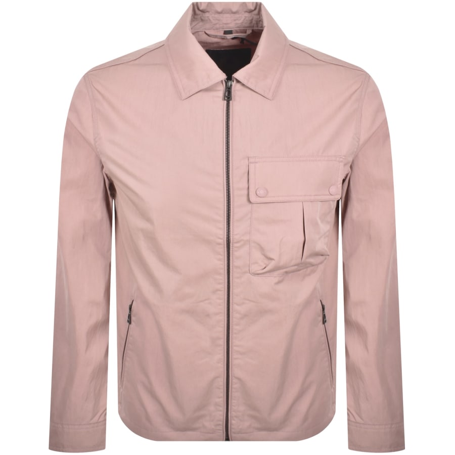 Image number 2 for Belstaff Drome Overshirt Wood Rose Pink