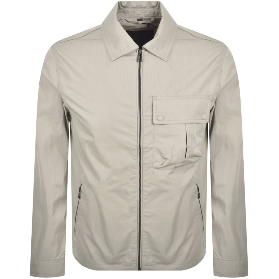 Image number 2 for Belstaff Drome Overshirt Cement Grey