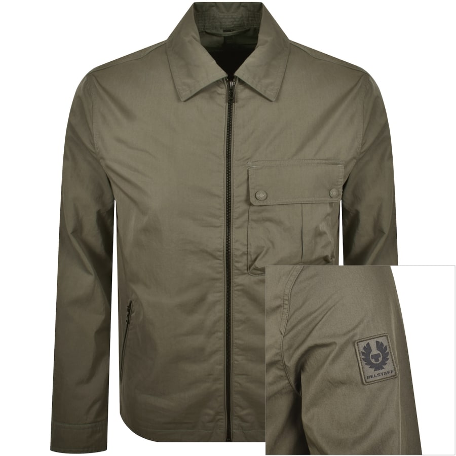 Image number 1 for Belstaff Drome Overshirt Major Brown