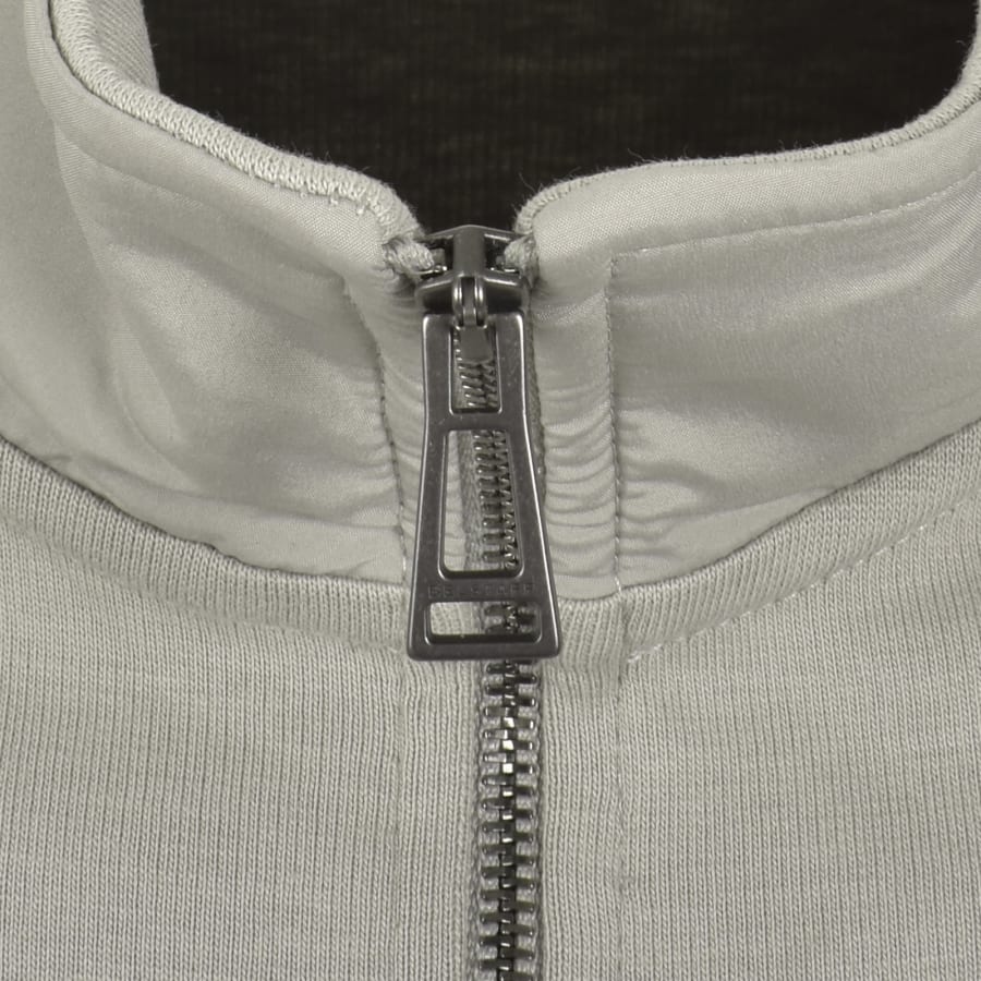 Image number 4 for Belstaff Alloy Quarter Zip Sweatshirt Grey