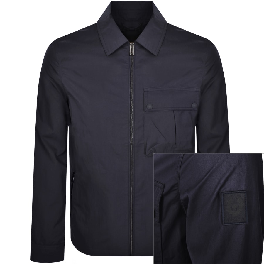 Image number 1 for Belstaff Drome Overshirt Dark Ink