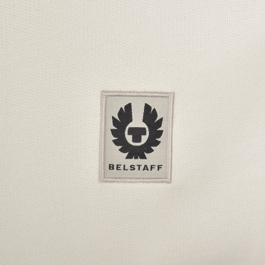 Image number 3 for Belstaff Logo Pullover Hoodie Cream