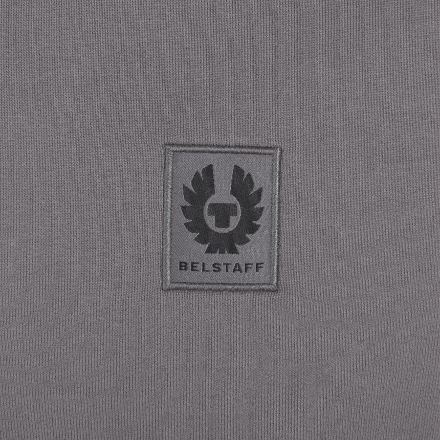 Image number 3 for Belstaff Logo Pullover Hoodie Grey