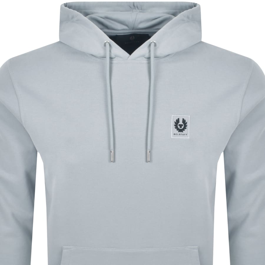 Image number 2 for Belstaff Logo Pullover Hoodie Blue