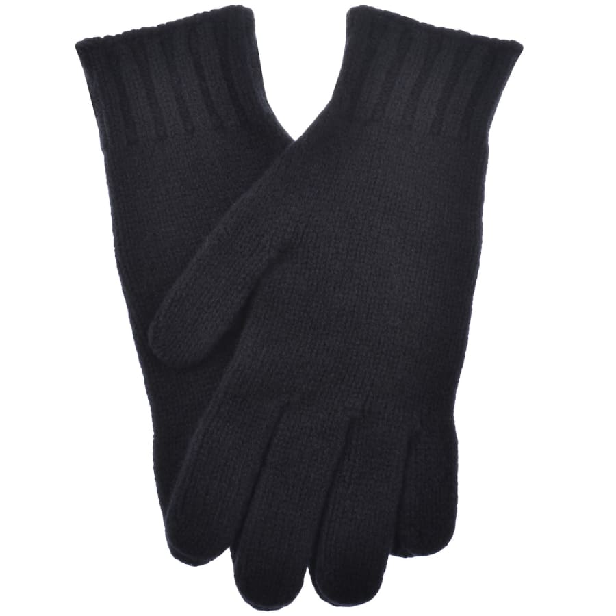 Image number 2 for Belstaff Lambswool Watch Gloves Navy
