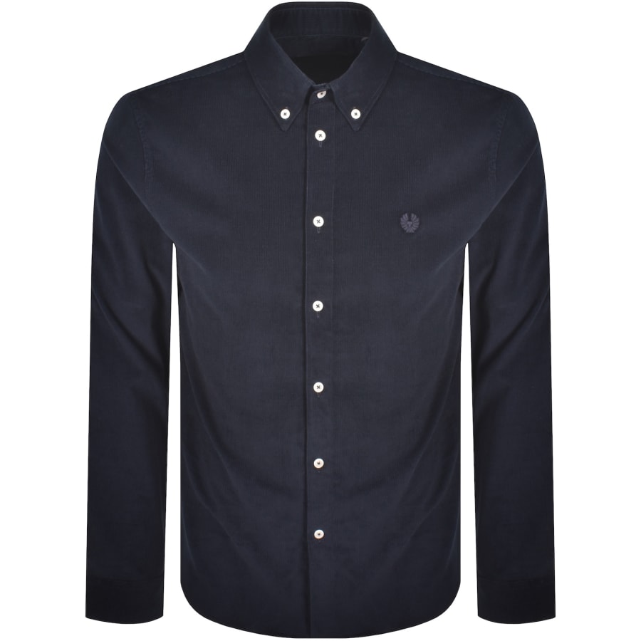 Image number 1 for Belstaff Corduroy Street Shirt Dark Ink Navy