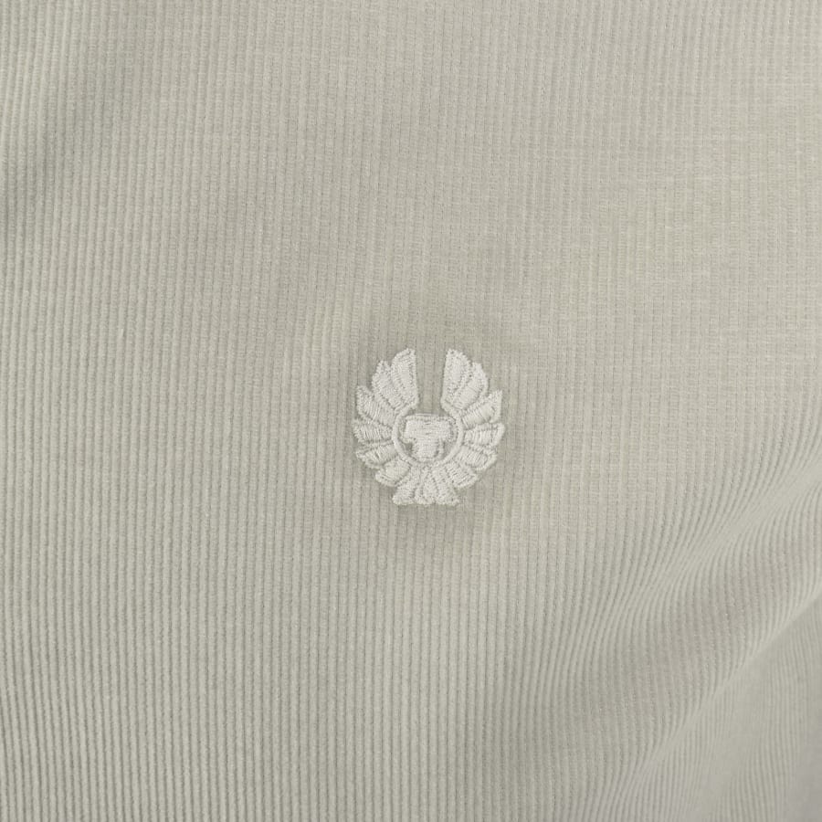 Image number 3 for Belstaff Corduroy Street Shirt Cement Grey