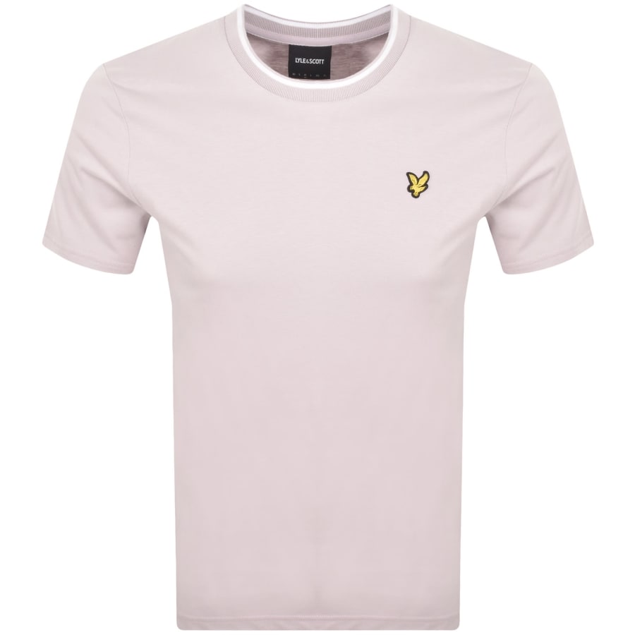 Image number 1 for Lyle And Scott Tipped T Shirt Iris Purple