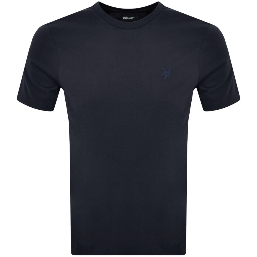 Image number 1 for Lyle And Scott Superfine T Shirt Navy