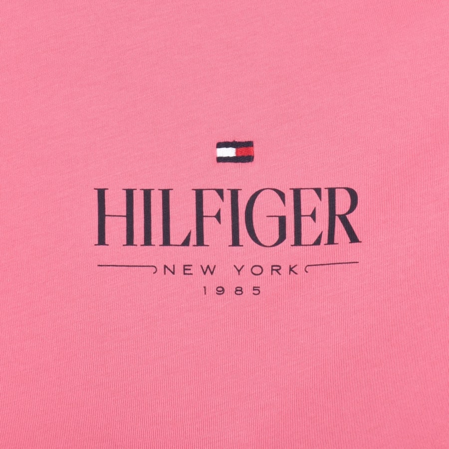 Image number 3 for Tommy Hilfiger Stack T Shirt Pink