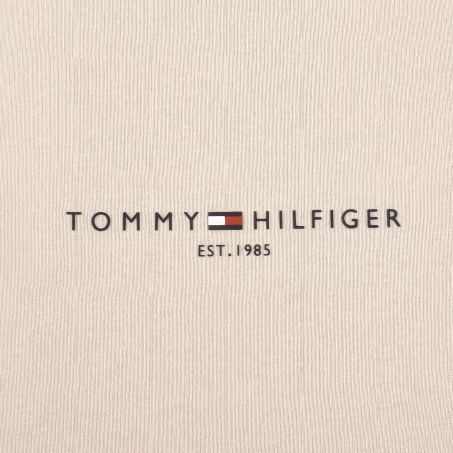 Image number 3 for Tommy Hilfiger Tipped T Shirt Beige