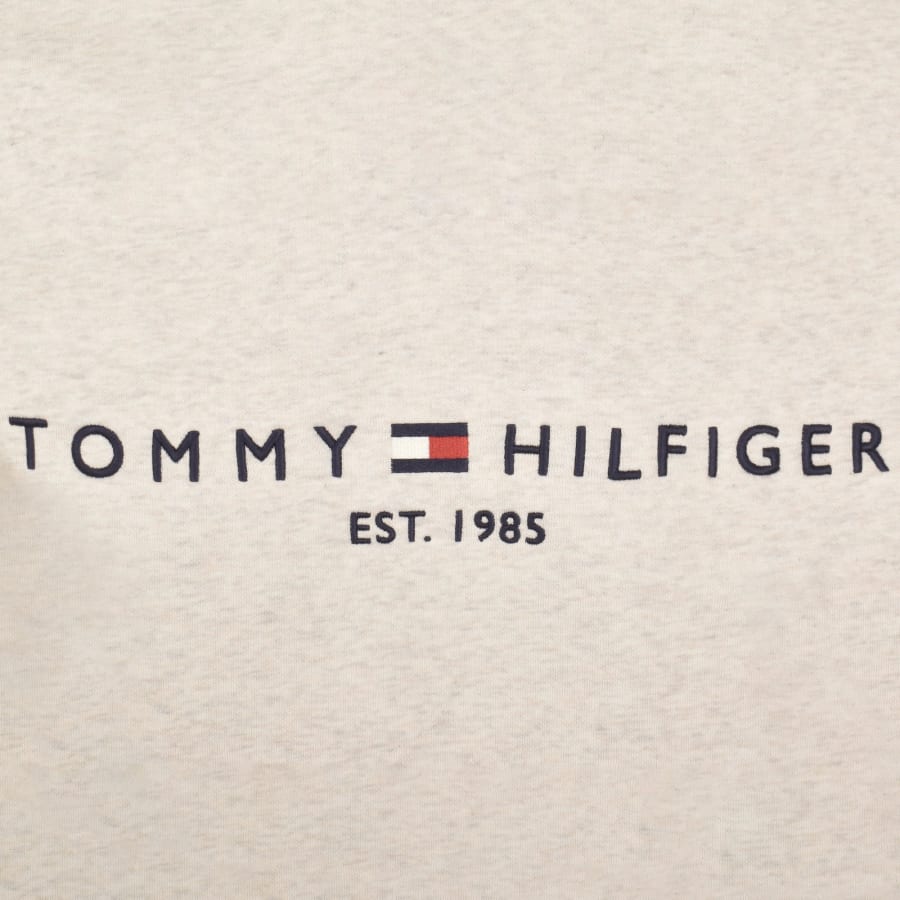 Image number 3 for Tommy Hilfiger Logo Hoodie Beige