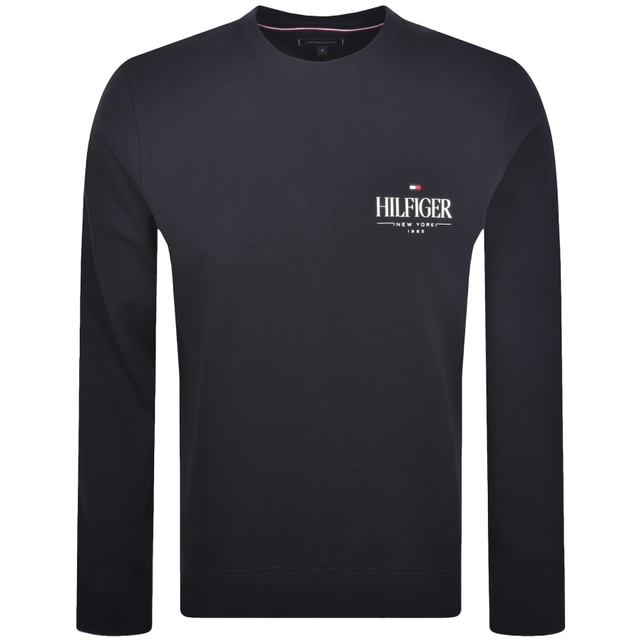 Image number 1 for Tommy Hilfiger Logo Sweatshirt Navy