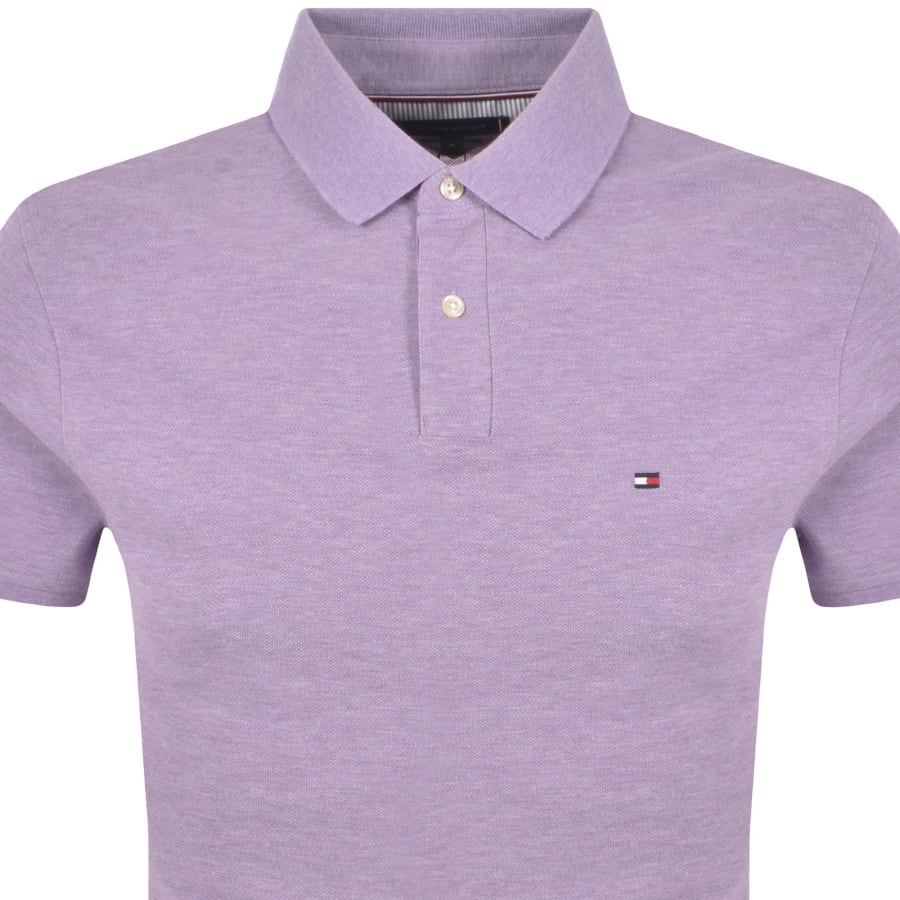 Image number 2 for Tommy Hilfiger Regular Fit Polo T Shirt Purple