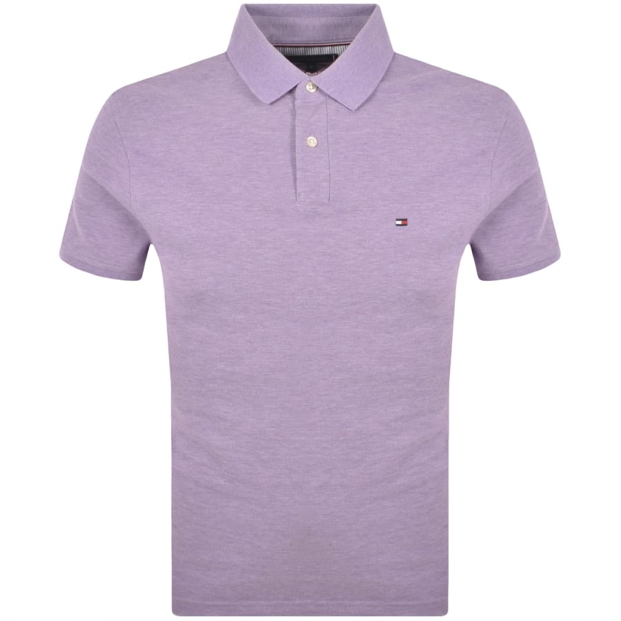 Image number 1 for Tommy Hilfiger Regular Fit Polo T Shirt Purple