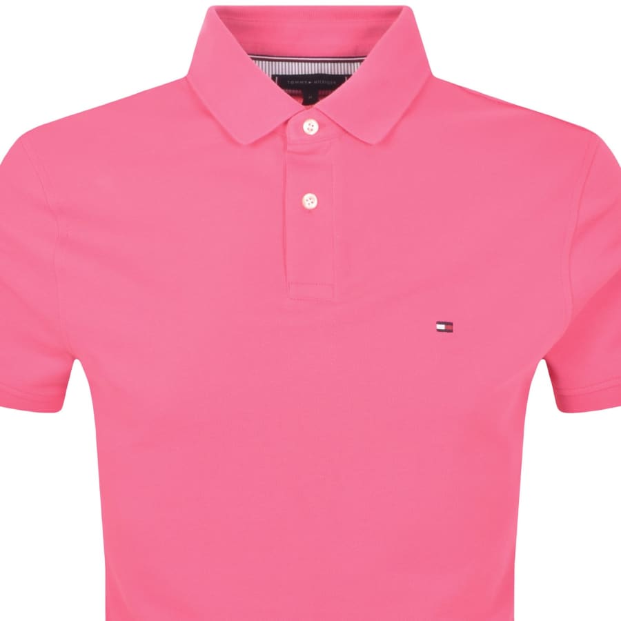 Image number 2 for Tommy Hilfiger Regular Fit 1985 Polo T Shirt Pink