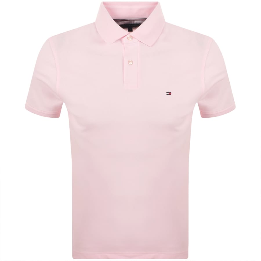 Image number 1 for Tommy Hilfiger Regular Fit 1985 Polo T Shirt Pink