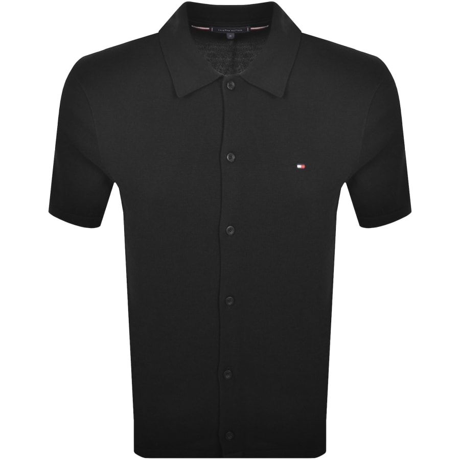 Image number 1 for Tommy Hilfiger Knitted Shirt Black