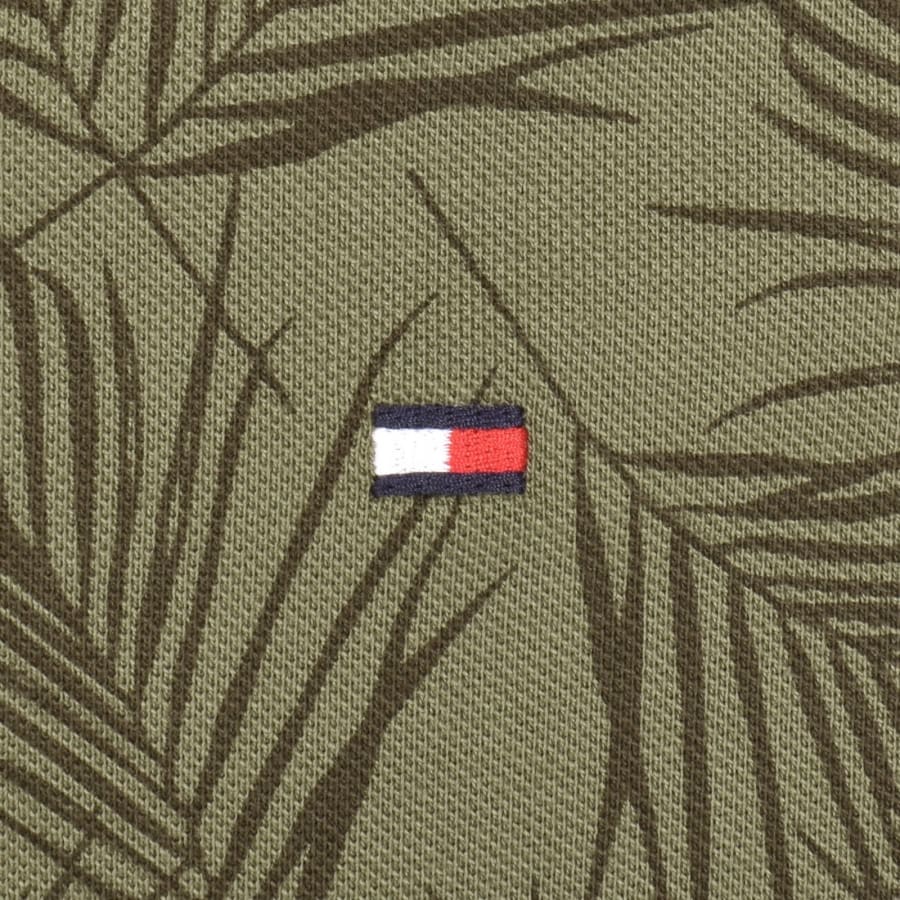 Image number 3 for Tommy Hilfiger Leaf Polo T Shirt Green