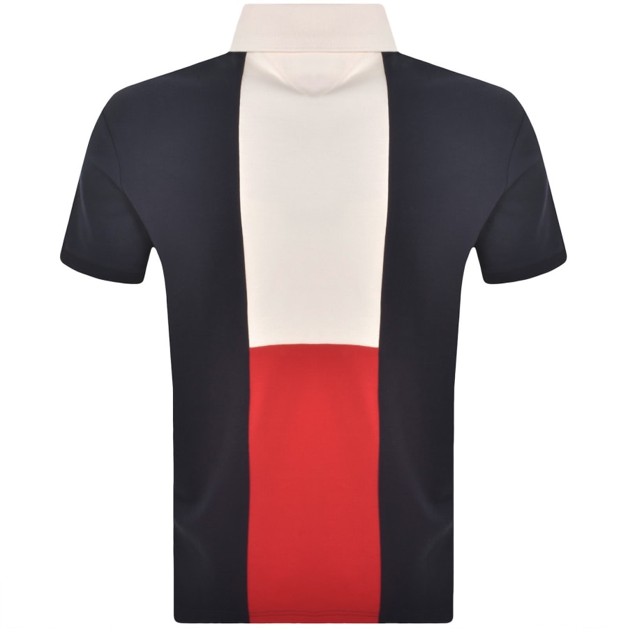 Image number 5 for Tommy Hilfiger Colourblock Polo T Shirt Off White