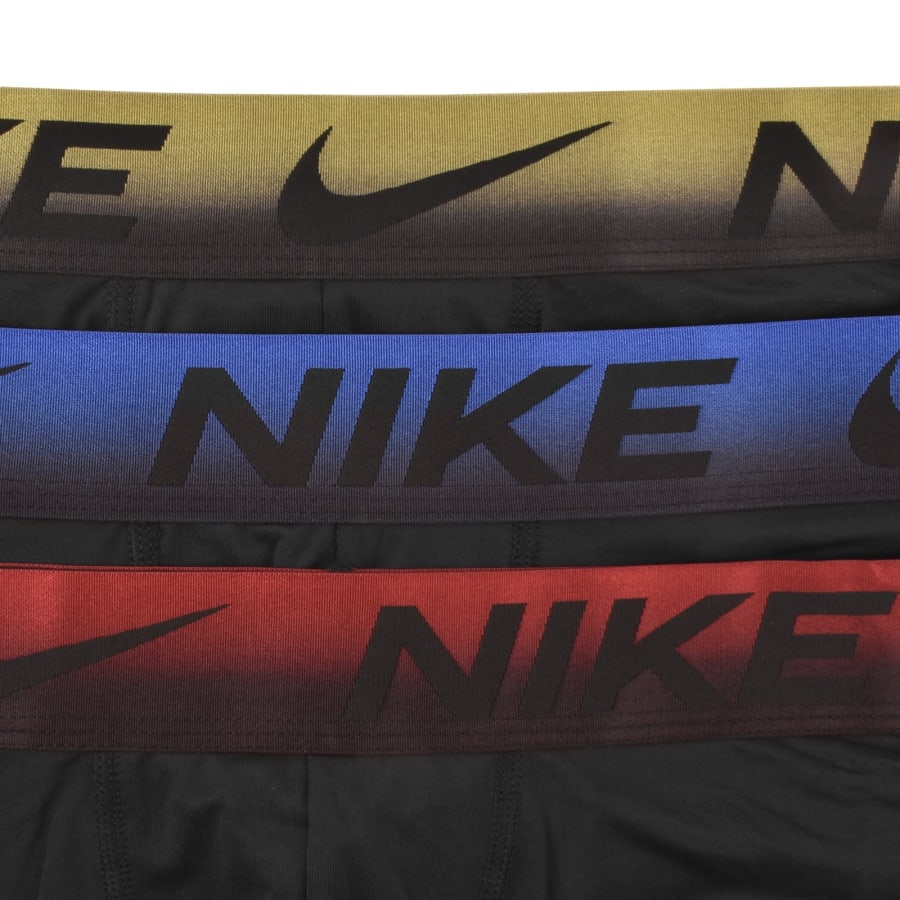 Image number 5 for Nike Essential Micro 3 Pack Trunks Black