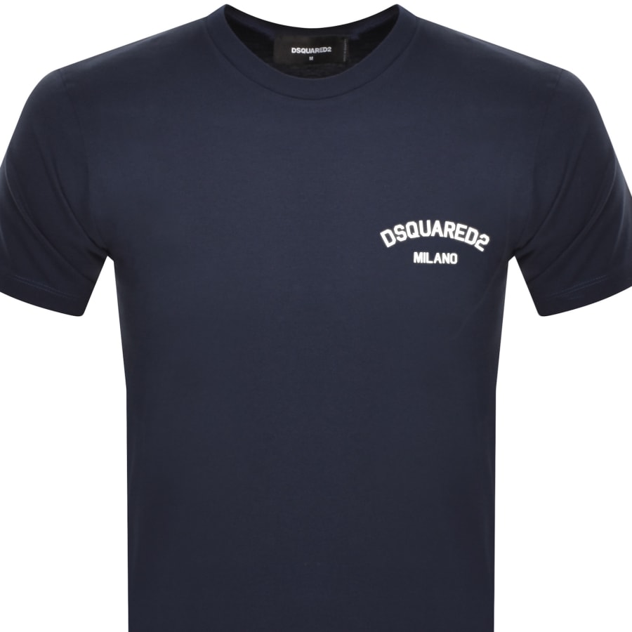 Image number 2 for DSQUARED2 Logo T Shirt Navy
