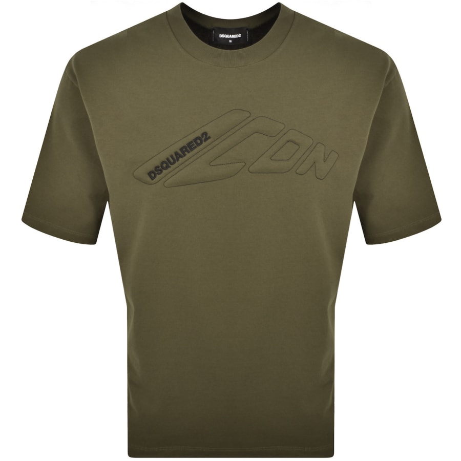 Image number 1 for DSQUARED2 Loose Fit T Shirt Khaki