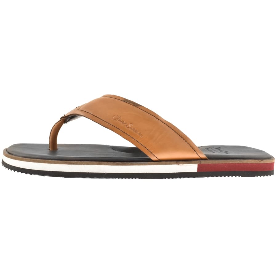 Image number 3 for Oliver Sweeney Saltash Flip Flops Brown