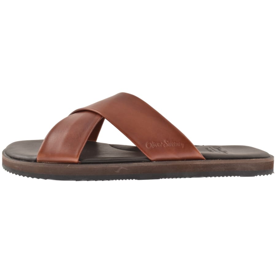 Image number 2 for Oliver Sweeney Chesil Crossover Sandals Brown
