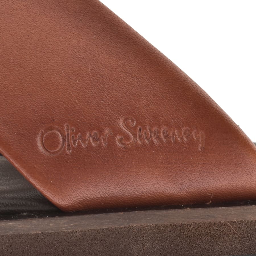 Image number 4 for Oliver Sweeney Chesil Crossover Sandals Brown