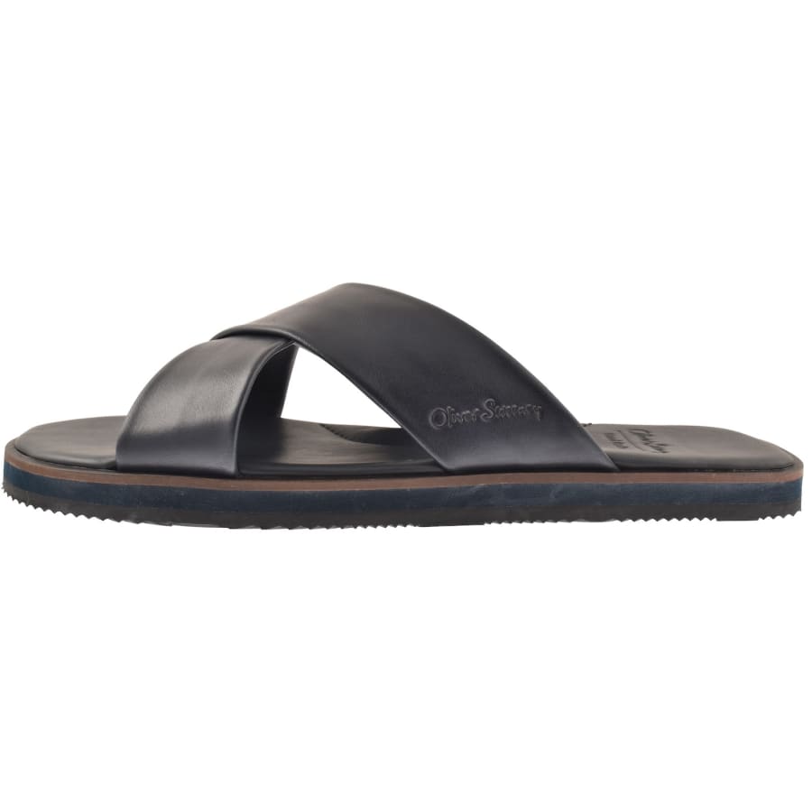 Image number 3 for Oliver Sweeney Chesil Crossover Sandals Navy